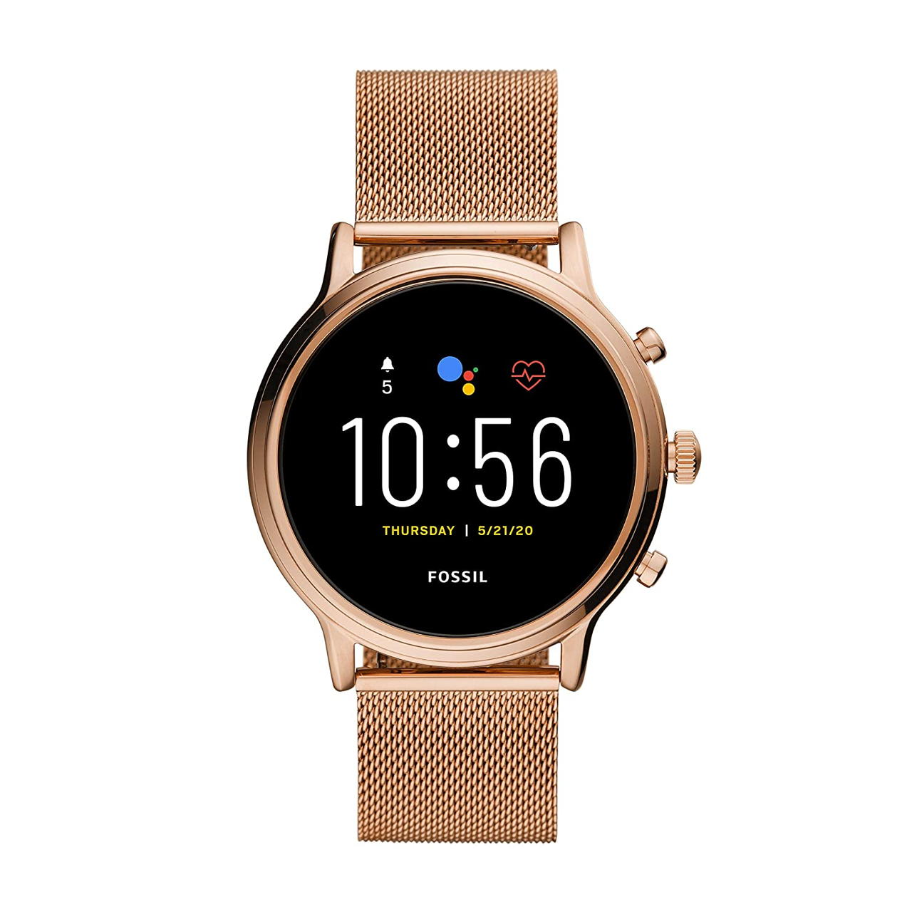 Fossil Gen 5 Carlyle Touchscreen Smartwatch with Speaker, Heart Rate, GPS and Smartphone Notifications - FTW4026