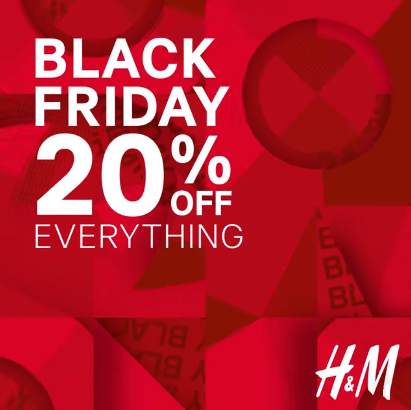 H&M Black Friday Deals - Get 20% off on everything! in India - Is Black Friday Deals Available In India