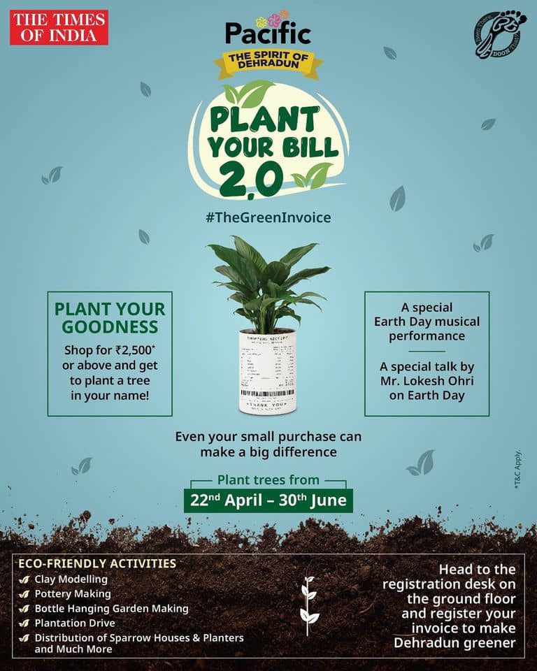 Plant Your Bill 2.0 Initiative - Pacific Mall Dehradun