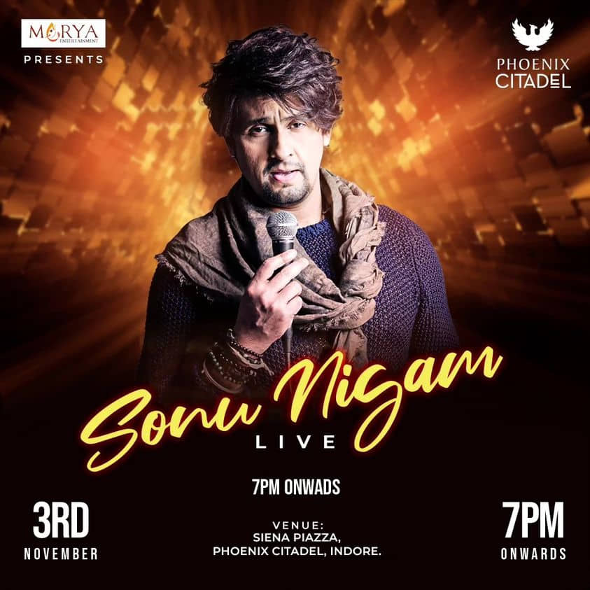 Sonu Nigam Concert at Phoenix Citadel Indore