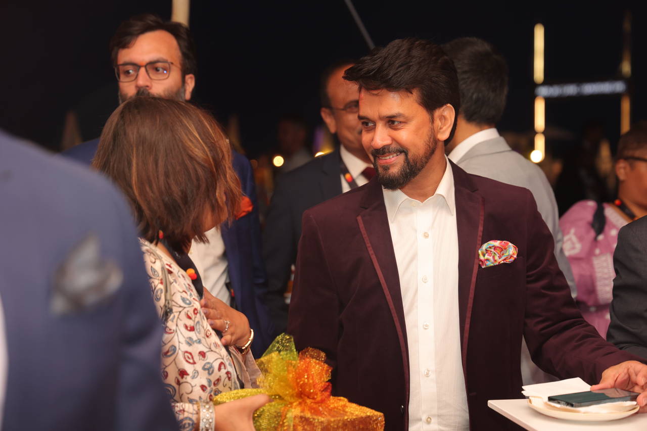 Anurag Thakur at the Diageo Pavilion at Cannes Film Festival