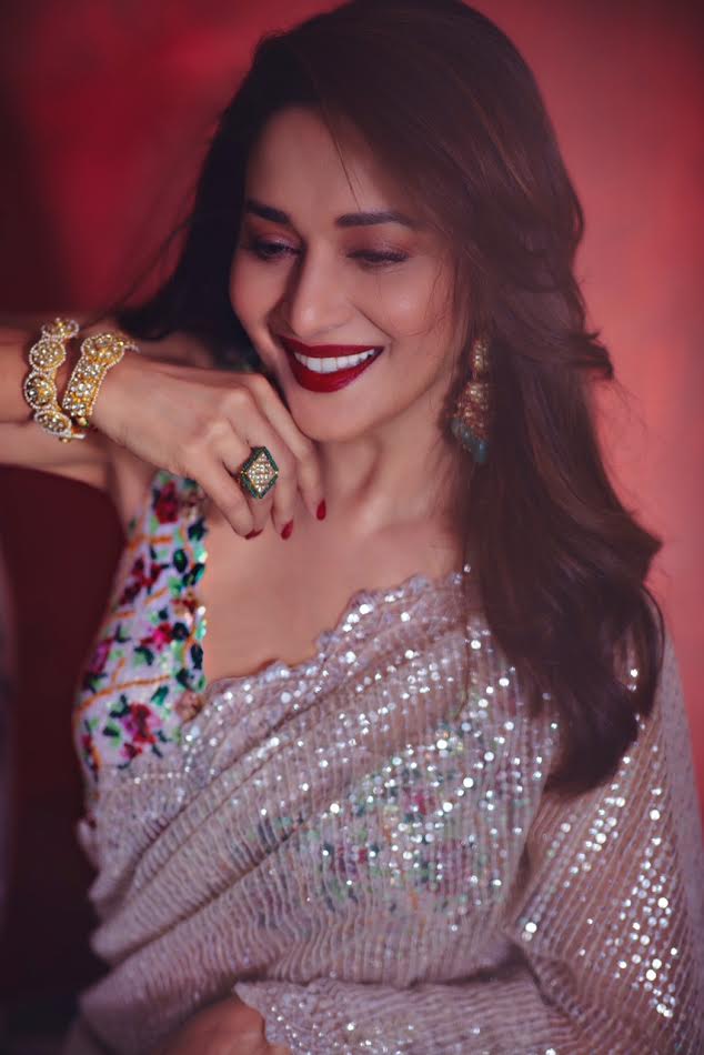 Madhuri Dixit sparkles in Rimple Harpreet Narula's saree