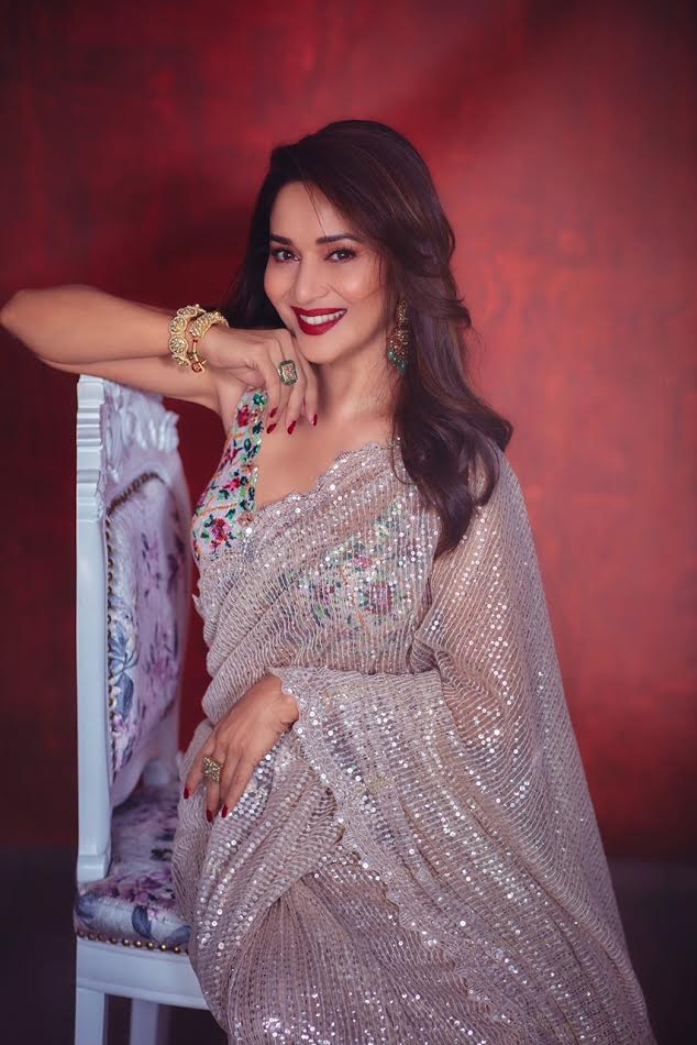 Madhuri Dixit sparkles in Rimple Harpreet Narula's saree