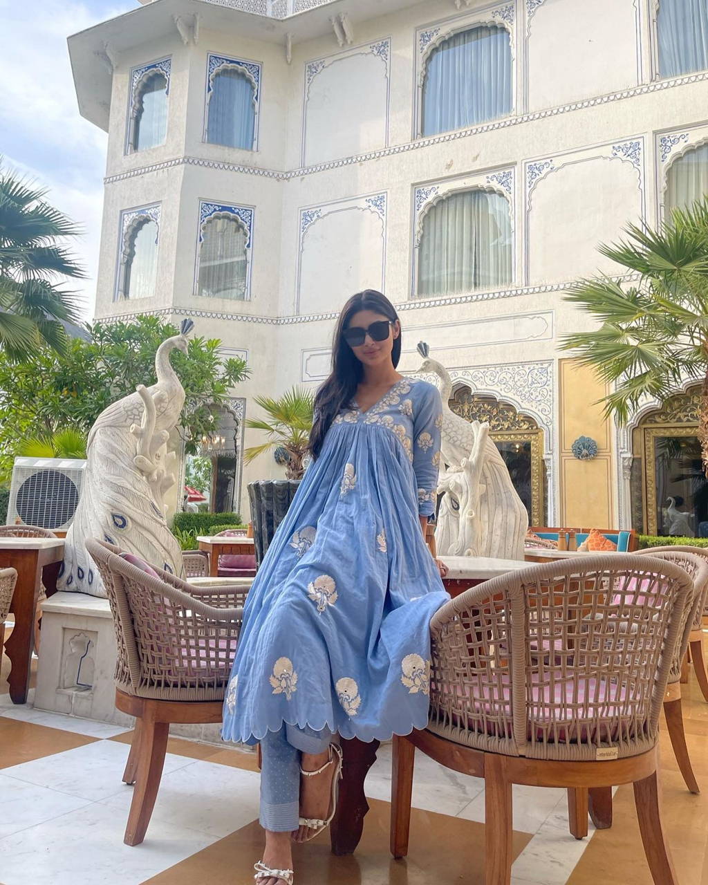 Mouni Roy reviving the joy in effortless summer ensemble from Label Earthen for her recent holiday to Jaipur!