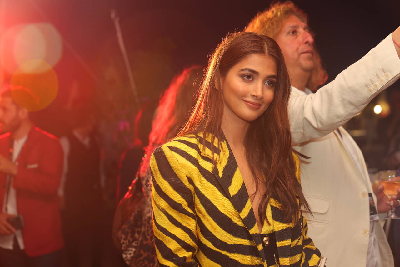 Pooja Hegde at Cannes 2022 with Diageo India launching the India Pavilion