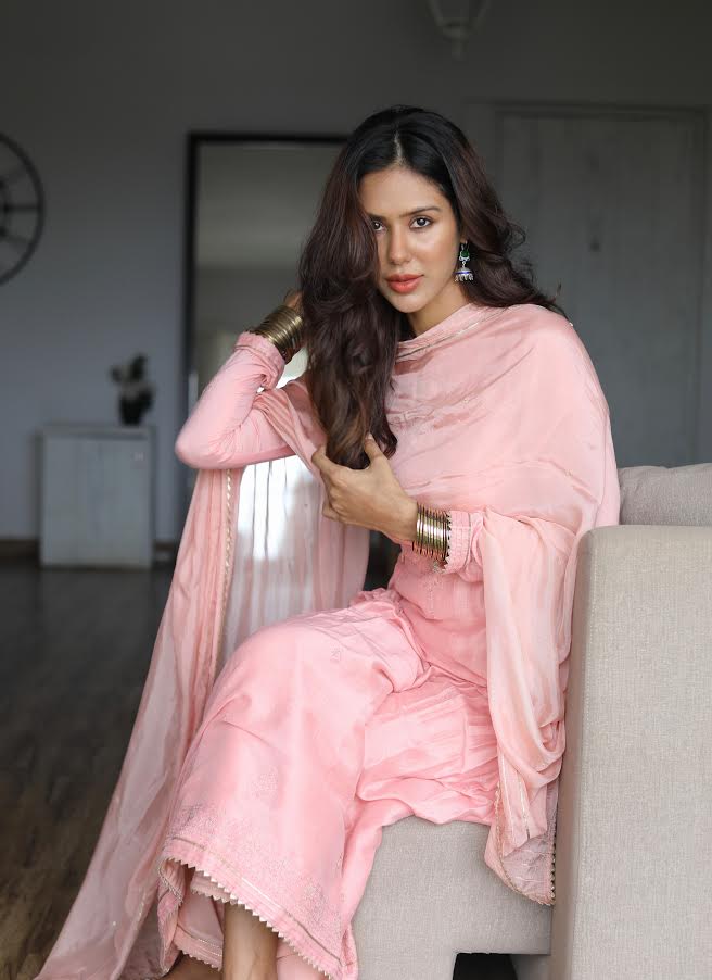 Sonam Bajwa in Collaboration with Label Varsha