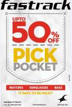 The Fastrack Deal, it's a Steal - Fastrack offers up to 50% off on select watches, sunglasses, bags, belts & more!