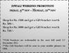 Diwali Weekend Promotion - Shop for above Rs.3500 from 9 to 12 November 2012 at Chemistry stores and get Gift Vouchers