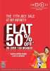 Sales in Mumbai - Infiniti Malad Flat 50% Off SALE on 17 July 2015, 8.am till midnight