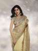 Jashn Sheer Golden saree with entricate design