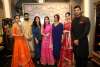 Anaita Shroff Adajania (3rd from left), Fashion Director, Vogue India, Actress Yami Gautam and Anita Dongre with models at the Vogue Wedding Show 2016 Bridal Studio