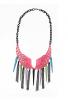 ayesha electric pink angel wing spiky neckpiece