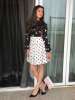 Actress Divya Khosla Kumar looked all summery in Parul J Maurya Polka Dot Dress