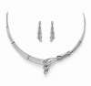 Platinum EVARA necklace and earring set