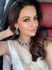 Gorgeous Sana Khan in Reeti Arneja and Jewellery by MiRA by Radhika Jain for an event in Mumbai