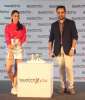 Aditi Rao Hydari, Brand friend- Swatch along with Gaurav Suri, Brand Manager- Swatch at the launch of Swatch's new SwatchxYou collection in Mumbai