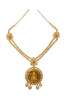 22k Gold Temple Necklace with uncut diamond by Tanya Rastogi from the house of Lala Jugal Kishore Jewellers